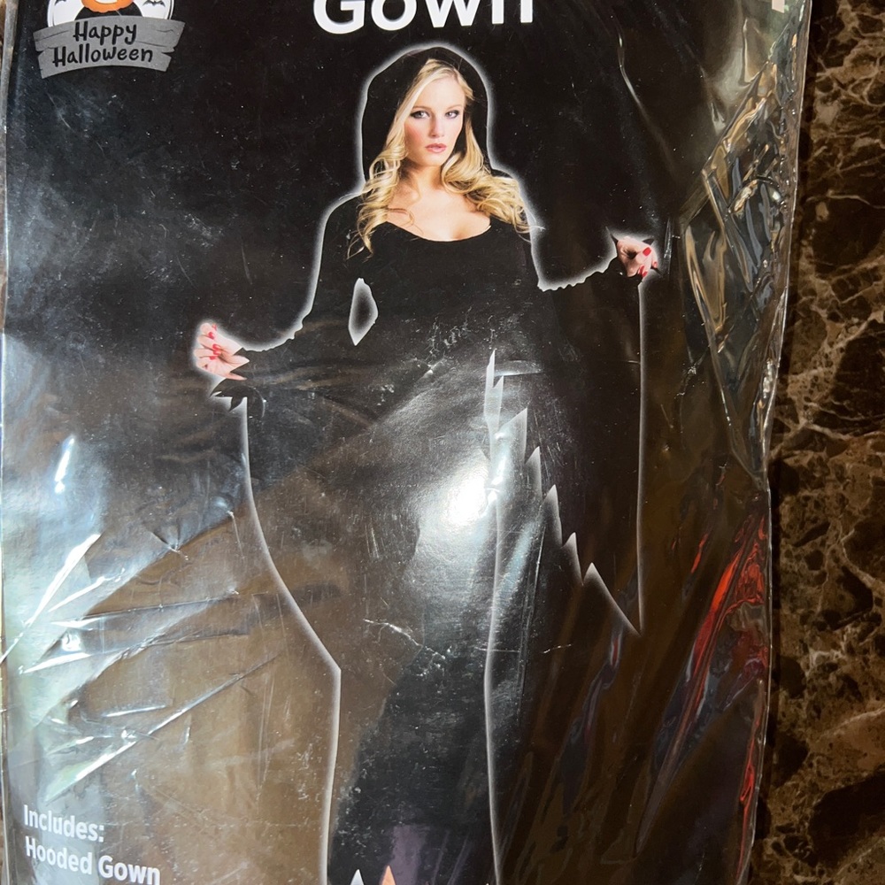 Women costume, hooded gown